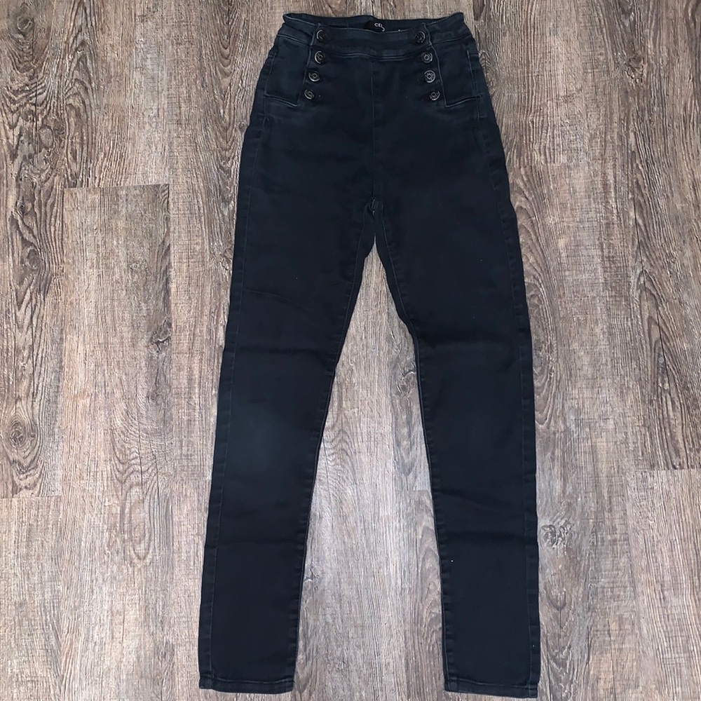 Cello Women's High Rise Black Jeans